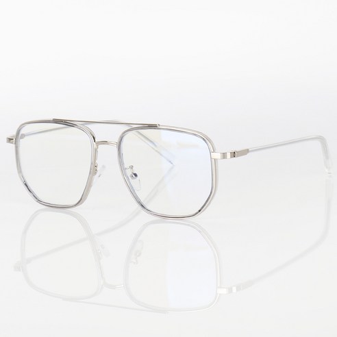 시대를 초월하는 세련됨, 롸잇나우 폴리곤 다각 라운드 TR90 투브릿지 블루라이트 차단 안경 투브릿지안경