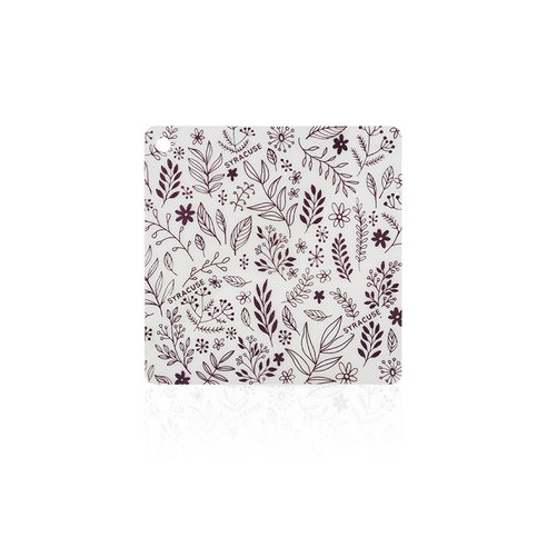 시라쿠스 사각 숲 인덕션 보호매트 중 26 x 26 cm, 퍼플, 1개