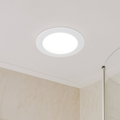 원하 DS 라캉 욕실겸용 플리커프리 방습 다운라이트 LED 10.1cm 9W, 화이트(무광) + 주광색, 1개