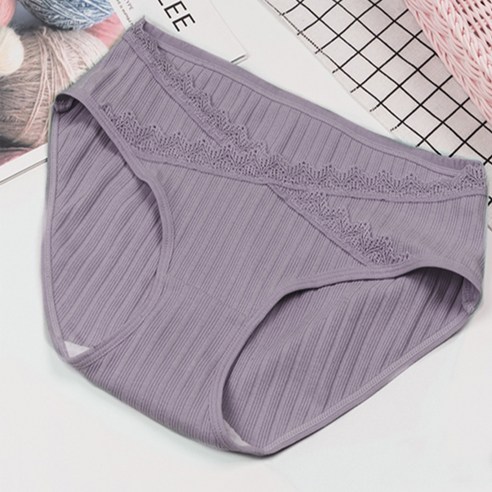 셀레네 통기성 브이 레이스라인 로우 임부팬티 2p