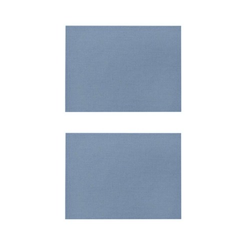 베이직 컬러 방수 린넨 미끄럼방지 플레이스 매트 2P, 014, 32 x 21 cm