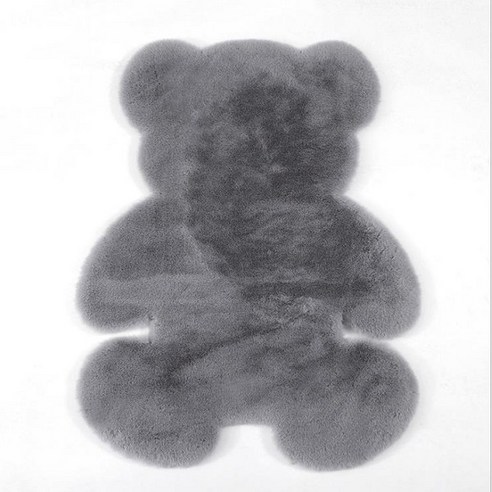키밍 곰돌이 카펫 발매트, 그레이