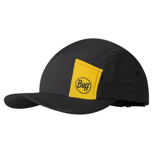 버프 5패널 고 캡 러닝 스포츠 모자, LOGO BLACK, 1개