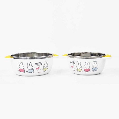 사랑스러운 미피와 함께하는 행복한 식탁, 미피 논****** 스텐 공기 대접 세트