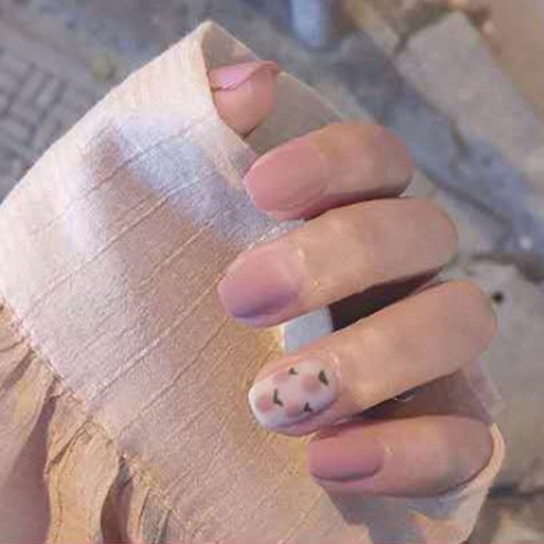마켓감성 프린트 핑거 네일 아트 네일팁 세트, 4세트, no 25
