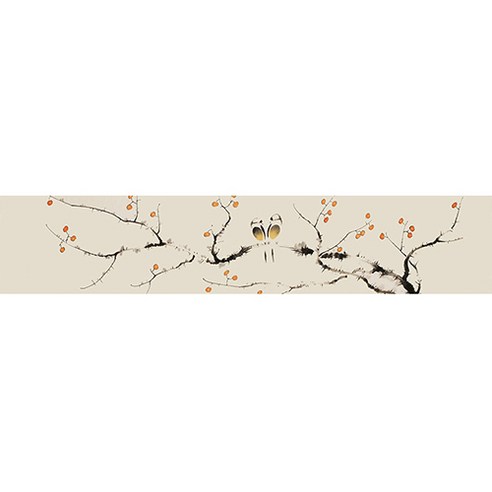 복고풍 전통 다도 인테리어 티 테이블러너, 12, 32 x 140 cm