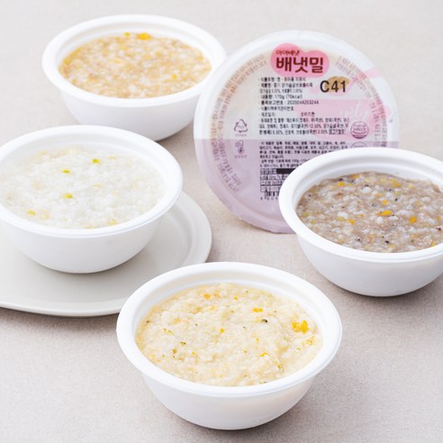 배냇밀 중기 7~8개월 이유식 170g x 4종 세트, 680g, 1세트