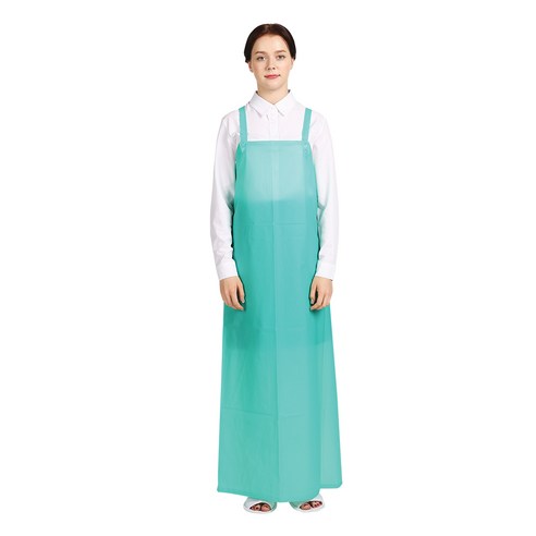 THE앞치마 우레탄 방수 고리형 앞치마 대, 민트, 1개