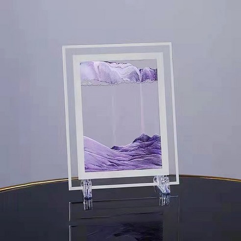와이에스컴퍼니 모래시계 액자 17 x 23 cm, 퍼플
