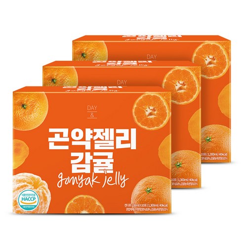 참앤들황토농원 데이앤 감귤 곤약젤리 10p, 1300ml, 6개