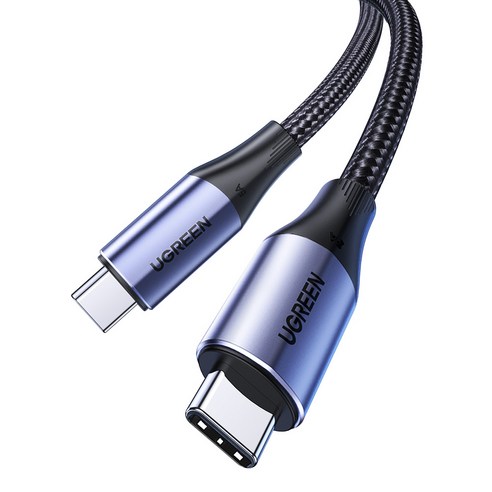 유그린 USB3.1 Gen2 C to C타입 100W 고속충전케이블 1m, 혼합색상