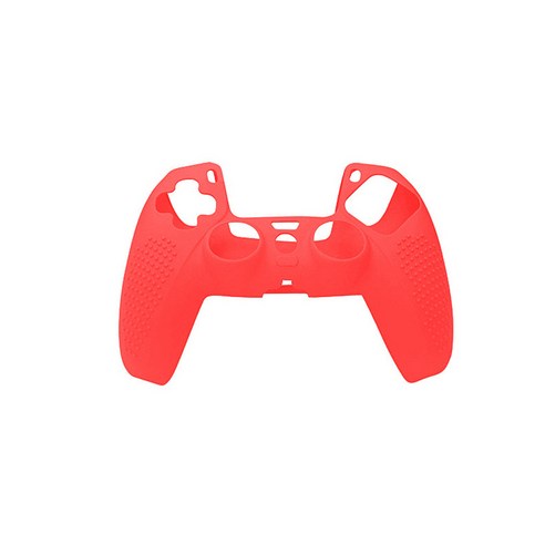 PS5 듀얼센스 컨트롤러 실리콘 가정용 콘솔 게임기 케이스, 레드, 1개