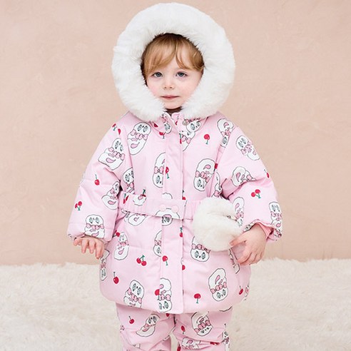 밀크마일 에스더버니 여아용 체리 스키 점퍼 유아스포츠의류