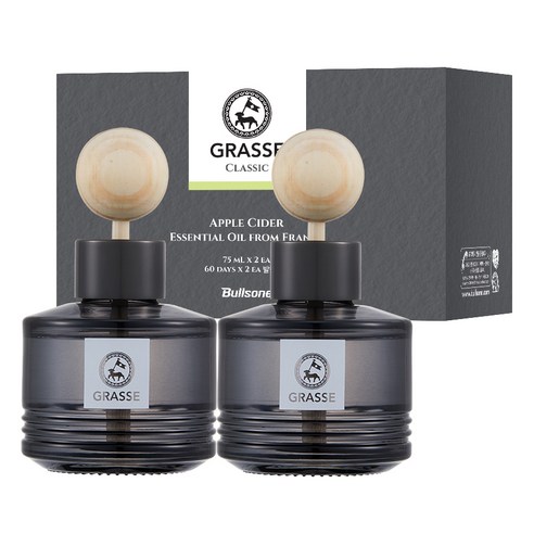 불스원 그라스 클래식 디퓨저 75ml, 애플사이다향, 2개