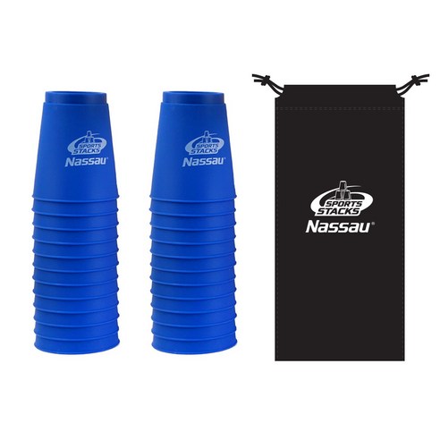 낫소 스포츠 스택스 컵 24p + 보관용 가방 2p 세트, 블루(컵)