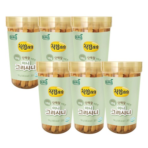프로엠 착한과자 미니 그리시니, 90g, 6개