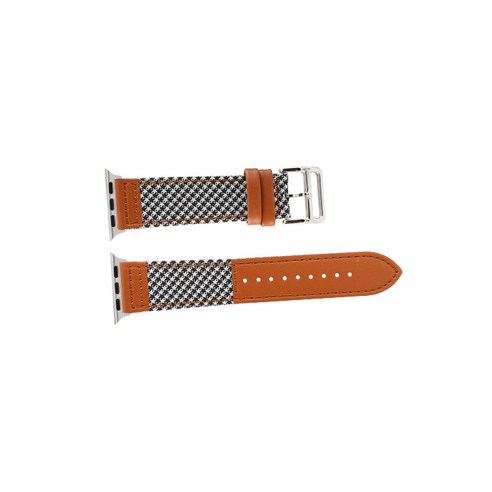비쉐르 레트로라인 애플워치 4 레더 밴드 스트랩 44mm, 하운드체크, 1세트