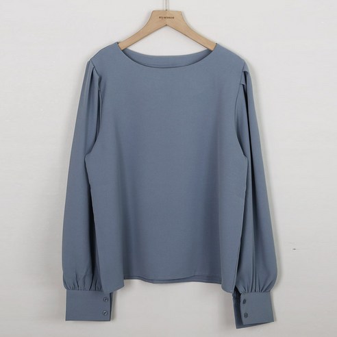 마이시즌 여성 하이엔 셔링 블라우스