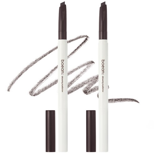 보얀 드로잉 아이브로우 0.25g, 01 흑갈색, 2개