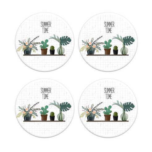 쁘띠 프레쉬 규조토 코스터 B02 4p, 타입15