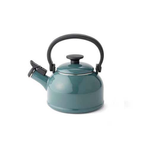 에지리 샤틴법랑 휘슬 주전자, 1.6L, 스모크블루