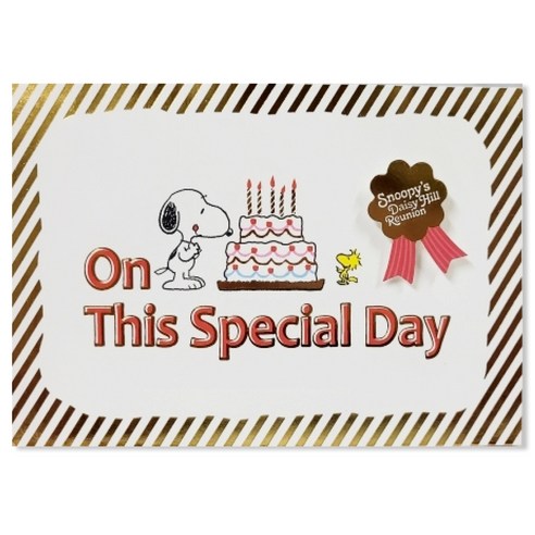홀마크 스누피 입체 생일 축하카드 816148, 1개