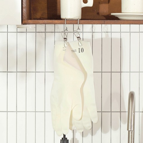 주방 위생, 스타일, 효율을 한 번에! 이우아여사 스텐 고무장갑걸이!