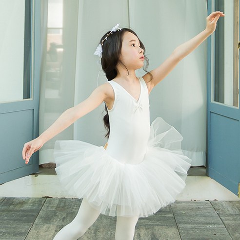 삐에아떼르 여아용 라지 스트랩 튜튜 발레복