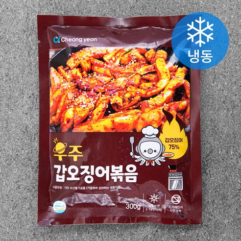 우주갑오징어볶음 (냉동), 300g, 2개