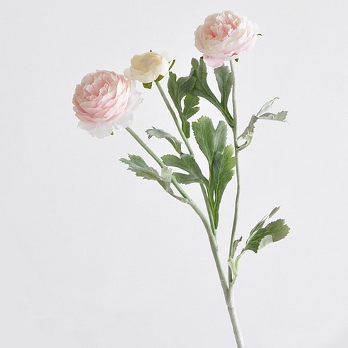 주앤지 인테리어 모란꽃 조화 52cm 3p, 베이비 핑크