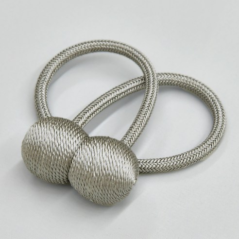아라크네 커튼 자석 타이백 44 x 3 cm, 스톤그레이, 1개