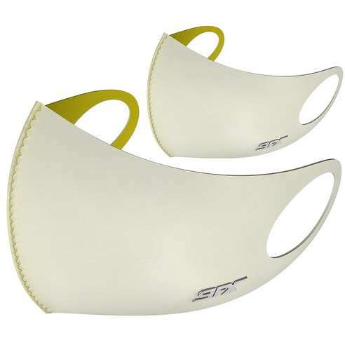 나인에프엑스 스포츠 데일리 페이스 마스크 2p, 크림화이트, 2개