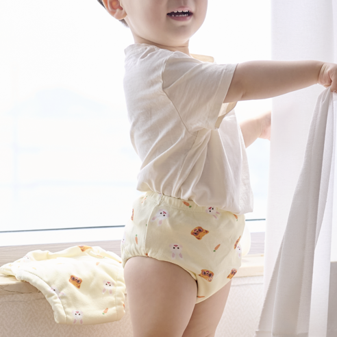 아띠래빗 6중 순면 배변훈련 팬티로 밤에도 안심, 즐거운 배변 훈련 시작하세요!