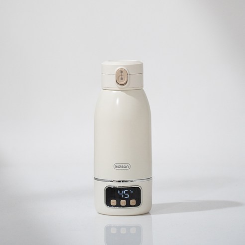 에디슨 원터치 가열 분유 보온병, 아이보리, 1개, 500ml