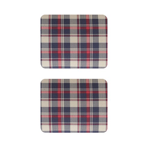 에스닉 보헤미안 보타패턴 캔버스 폴리 마우스 패드 23 x 19 cm, 2개