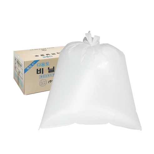 킹스봉 평판 비닐 봉투 투명 대형, 150L, 250개