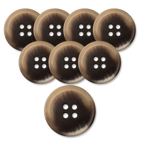 동대문단추왕 무광 코트 가디건 단추 23mm 마니, 8개, 브라운