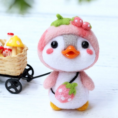 Healingcare 펠트 실 바늘 DIY 세트, 1세트, 23 펭귄 베리