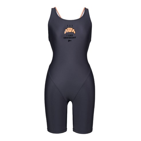 세련된 디자인과 편안함의 조화, 레노마스윔앤짐 여성 4부 크로아 X백 반신 수영복