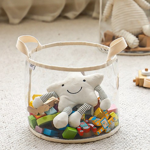 좁은 집도 깔끔하게! 아이 장난감 정리, 더 이상 고민하지 마세요 투명장난감바구니