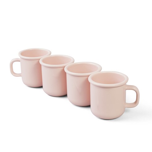 보울보울 노르딕볼볼 머그컵 340ml, 파우더핑크, 4개