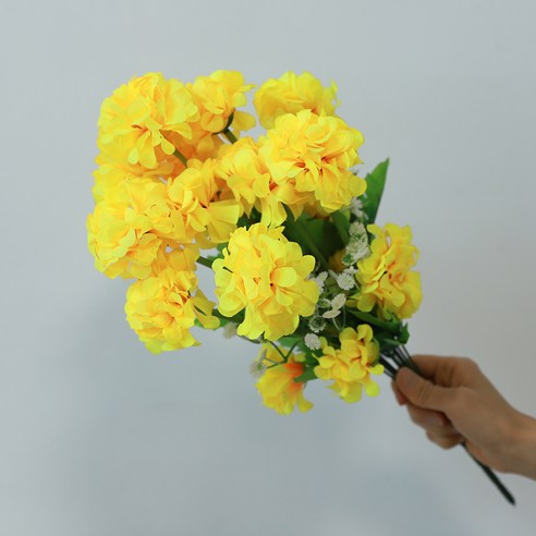 아름드리몰 조화 볼국화 2p, 노랑