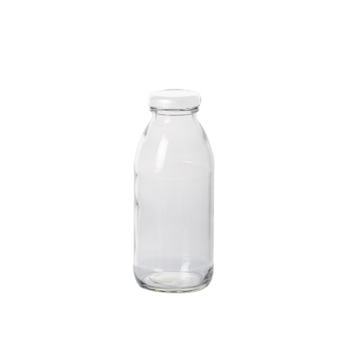 원형 쥬스 유리병 화이트 48p, 300ml, 1개