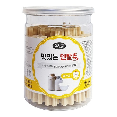 피어 맛있는 덴탈츄 치석제거 덴탈껌 유산균 250g, 1개