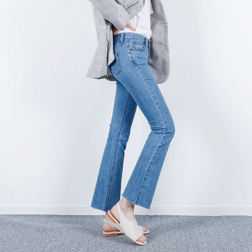 프리티아라 여성용 슬림 부츠컷진