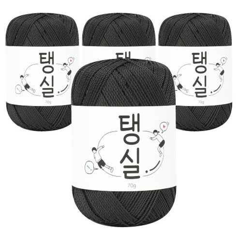 탱실 뜨개실 4p, 02 블랙