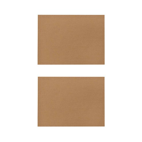 베이직 컬러 방수 린넨 미끄럼방지 플레이스 매트 2P, 029, 32 x 21 cm