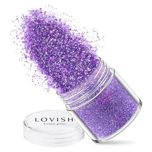 러비쉬 프리미엄 네일 글리터 10g, LVS-037 라일락, 1개