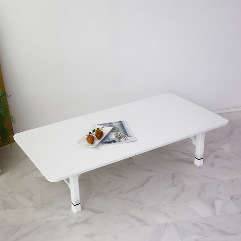 LPM 샤르망 라운드 접이식 테이블 1200 x 600 mm, 퍼펙트화이트