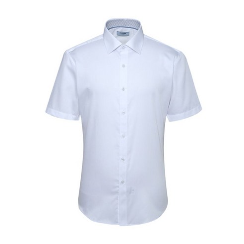 레노마 남성용 CP 새틴 솔리드 슬림핏 배색셔츠